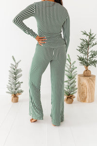 Green Stripes | Women’s PJ PANTS