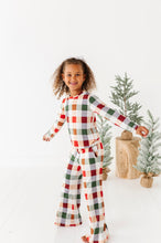 Load image into Gallery viewer, Holiday Plaid | GIRLS WIDE-LEG SET