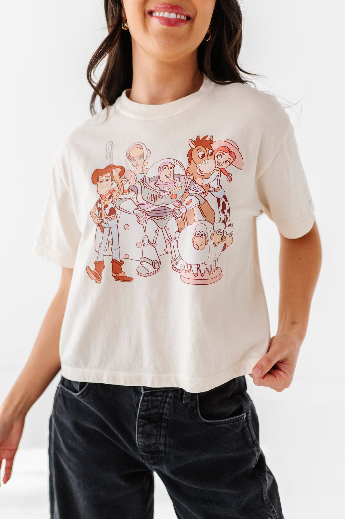 TOYS CROPPED | CREAM ADULT TEE
