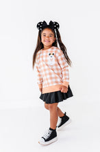 Load image into Gallery viewer, Pretzel Ghostie (PLAID) | SIDE SPLIT SWEATSHIRT
