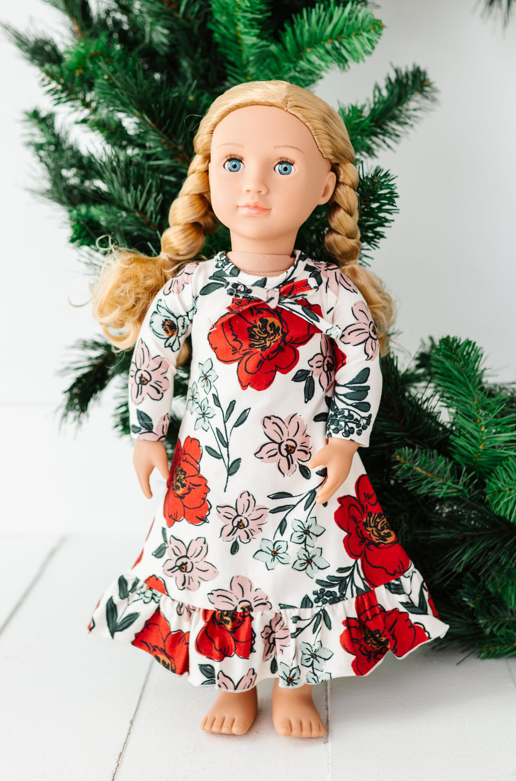 HOLIDAY FLORAL | DOLL DRESS