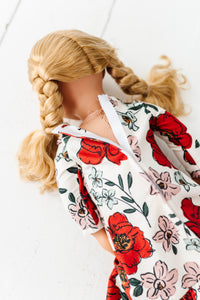 HOLIDAY FLORAL | DOLL DRESS