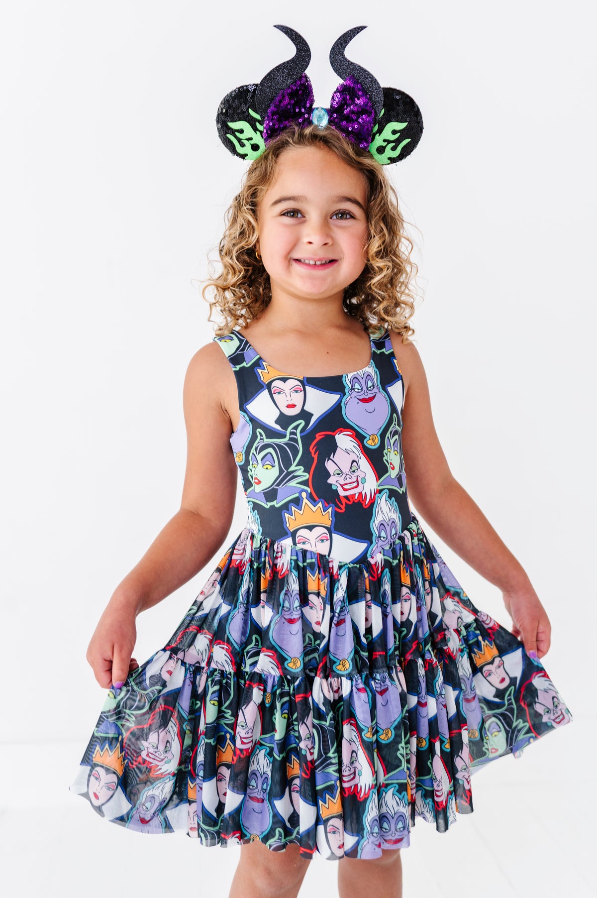 Villains (black) | KIDS Mesh Dress