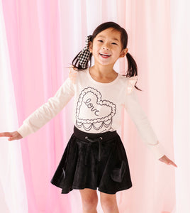 Love Cake | Pink Ruffle Long Sleeve