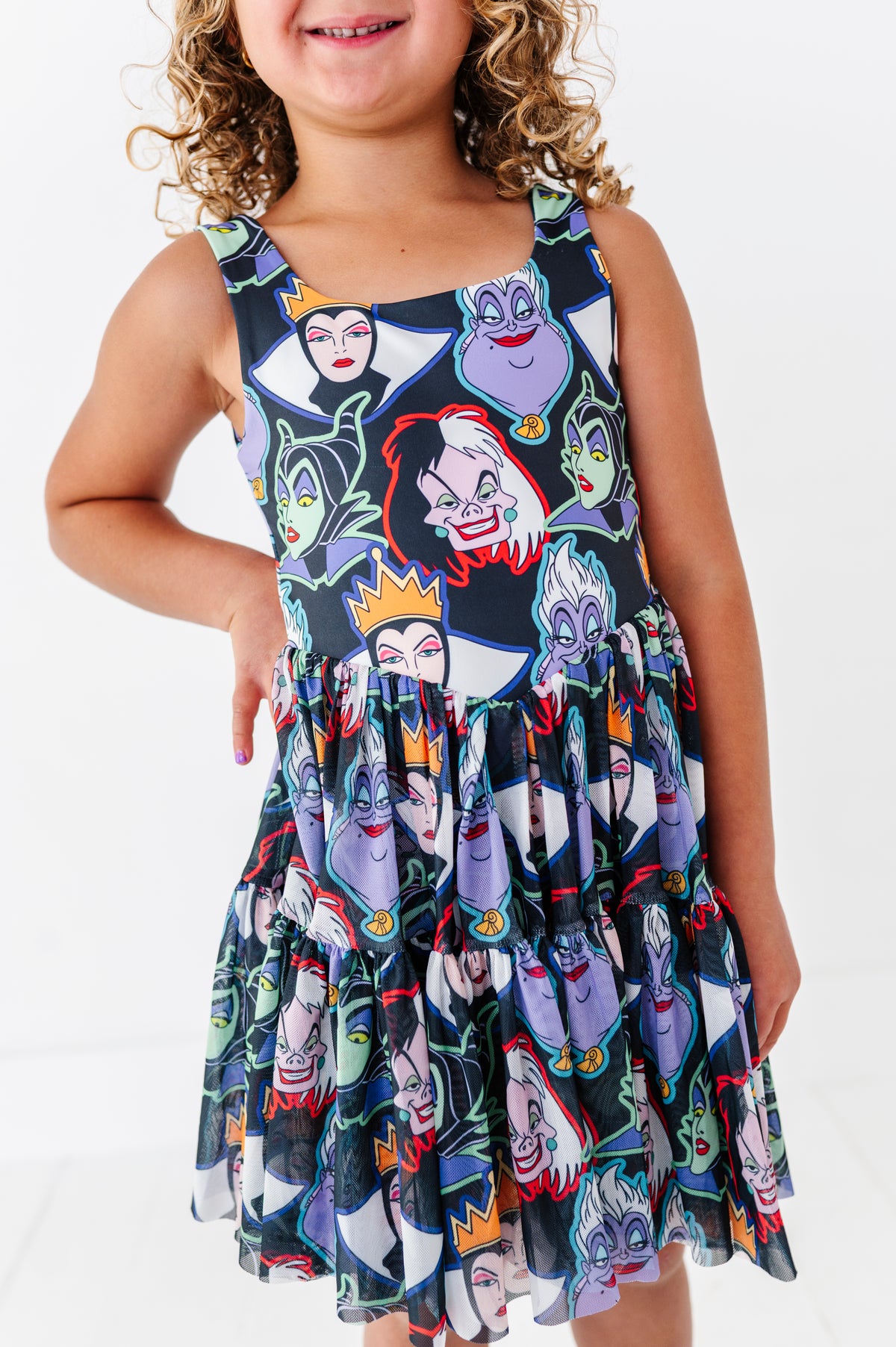 Villains (black) | KIDS Mesh Dress