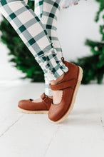 Load image into Gallery viewer, Pine Plaid | SLIM Ruffle Leggings