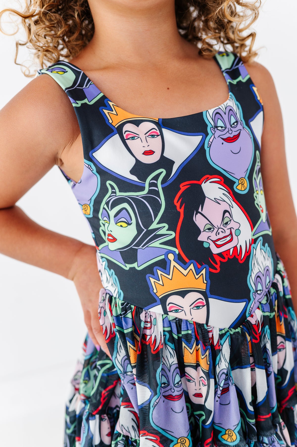 Villains (black) | KIDS Mesh Dress