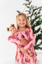 Load image into Gallery viewer, Peppermint Bows | 18" DOLL DRESS