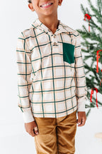 Hearth Plaid | Hoodie Henley