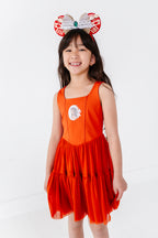 Moana (KIDS) | Burnt Orange Mesh DRESS