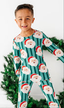 Load image into Gallery viewer, GREEN Santa Stripes | BOYS 2-Piece SET