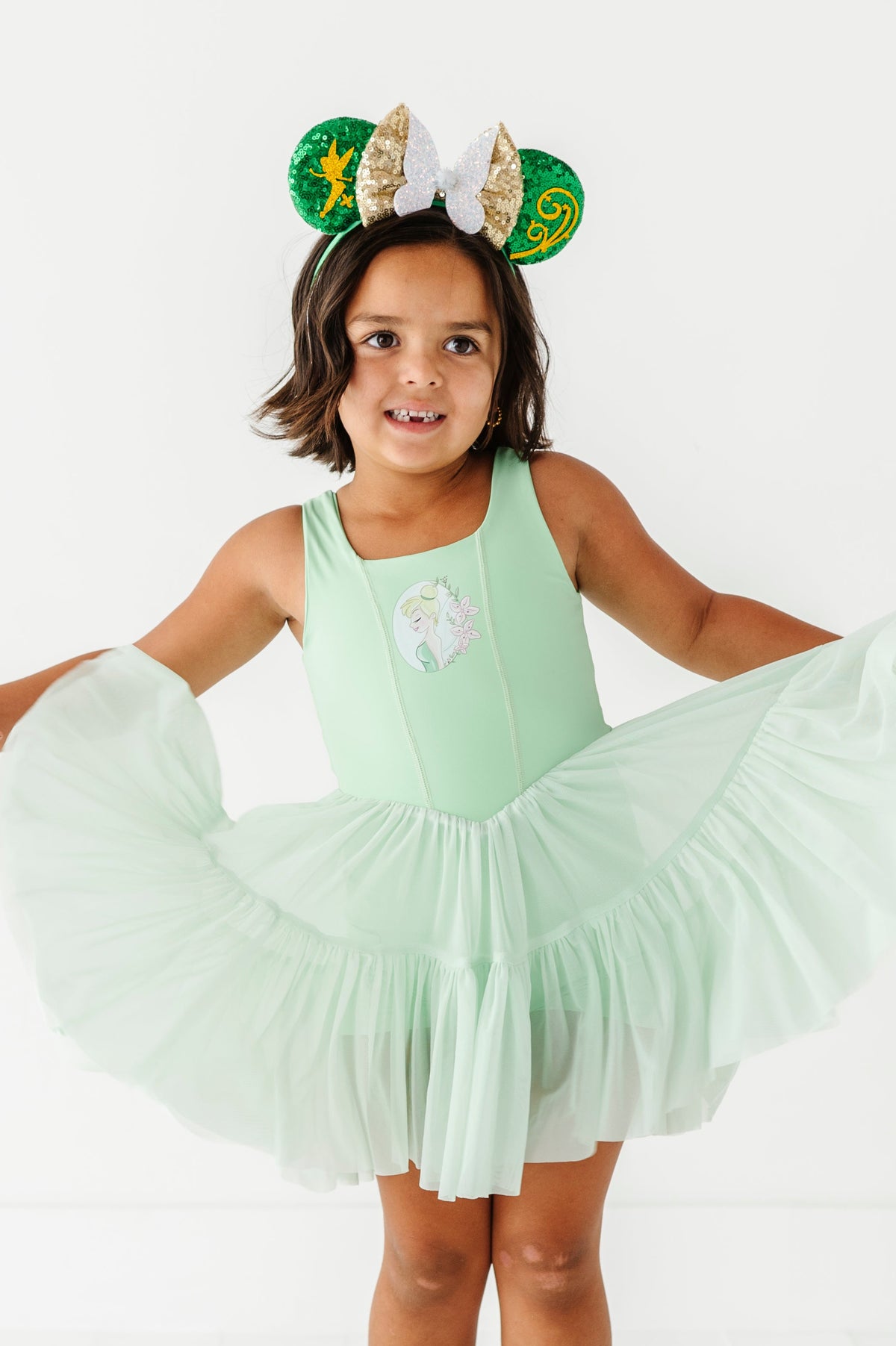 Tink (KIDS) | Lime Mesh DRESS