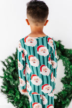 Load image into Gallery viewer, GREEN Santa Stripes | BOYS 2-Piece SET