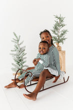 Load image into Gallery viewer, Green Stripes | ZIP ROMPER