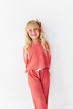 Sugarplum Bows | Ribbed 2-Piece Set