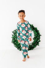 Load image into Gallery viewer, GREEN Santa Stripes | BOYS 2-Piece SET