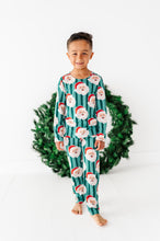 Load image into Gallery viewer, GREEN Santa Stripes | BOYS 2-Piece SET