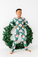 Load image into Gallery viewer, GREEN Santa Stripes | BOYS 2-Piece SET