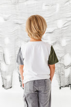 Load image into Gallery viewer, Bad to the Bone | COLOR-BLOCK TEE