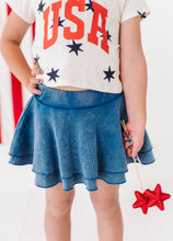 Load image into Gallery viewer, Navy RIBBED | Skort
