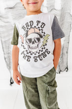Load image into Gallery viewer, Bad to the Bone | COLOR-BLOCK TEE