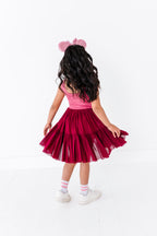 Mulan (KIDS) | Wine Mesh DRESS