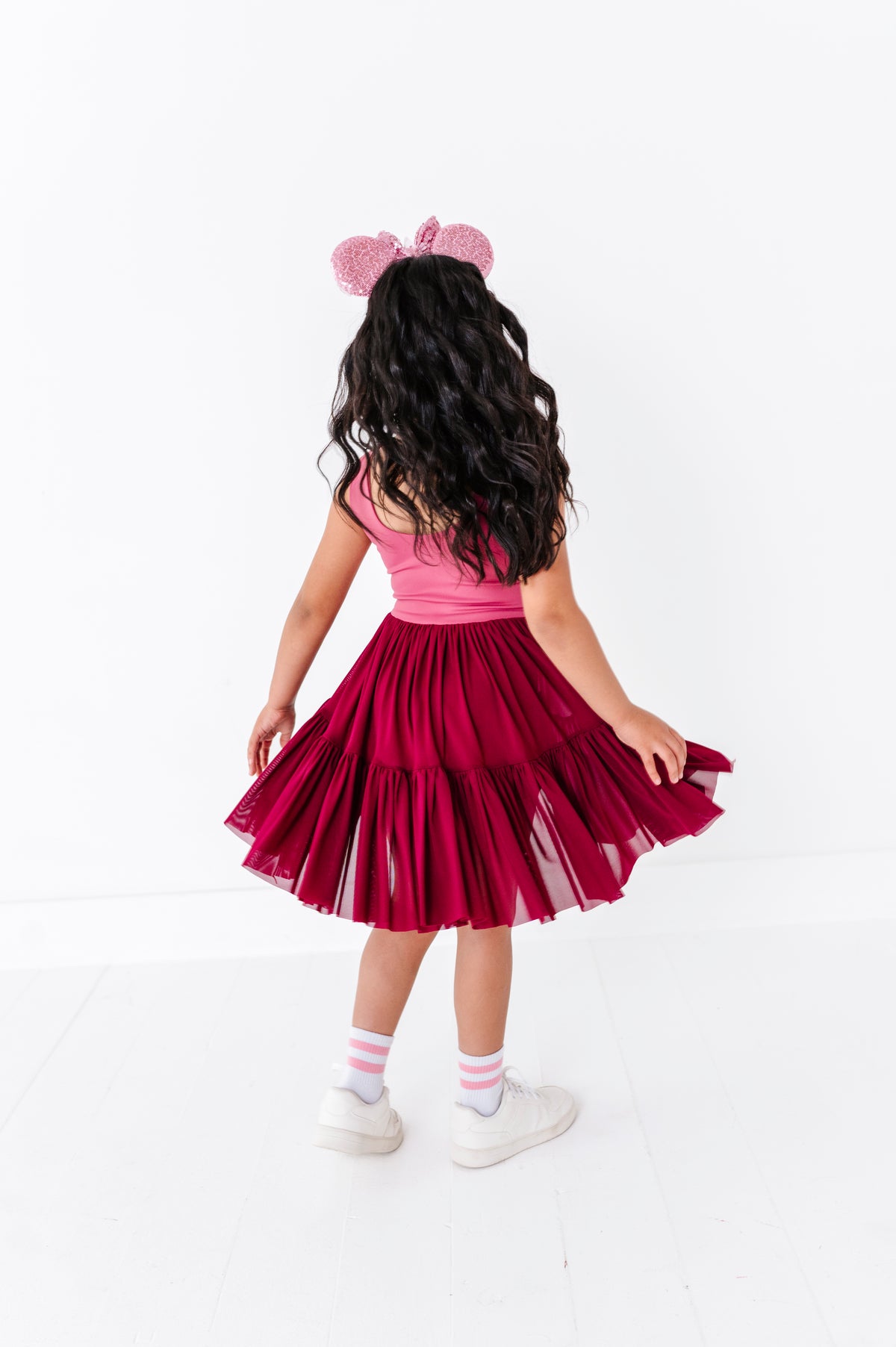 Mulan (KIDS) | Wine Mesh DRESS