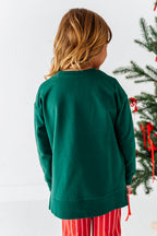 Santa's Pink Bow | Side Split Sweatshirt