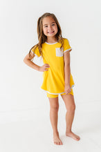 Load image into Gallery viewer, Lemon Drop | Mini Dress + Biker Shorts RIB Set