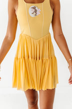 Belle (ADULT) | Buttercrem Mesh DRESS