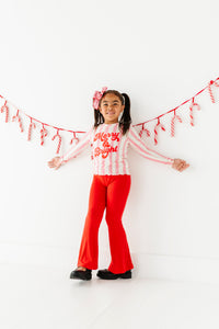 Holly Red | RIBBED FLARES
