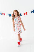 Load image into Gallery viewer, Red, White + BOWS | Tennis Dress