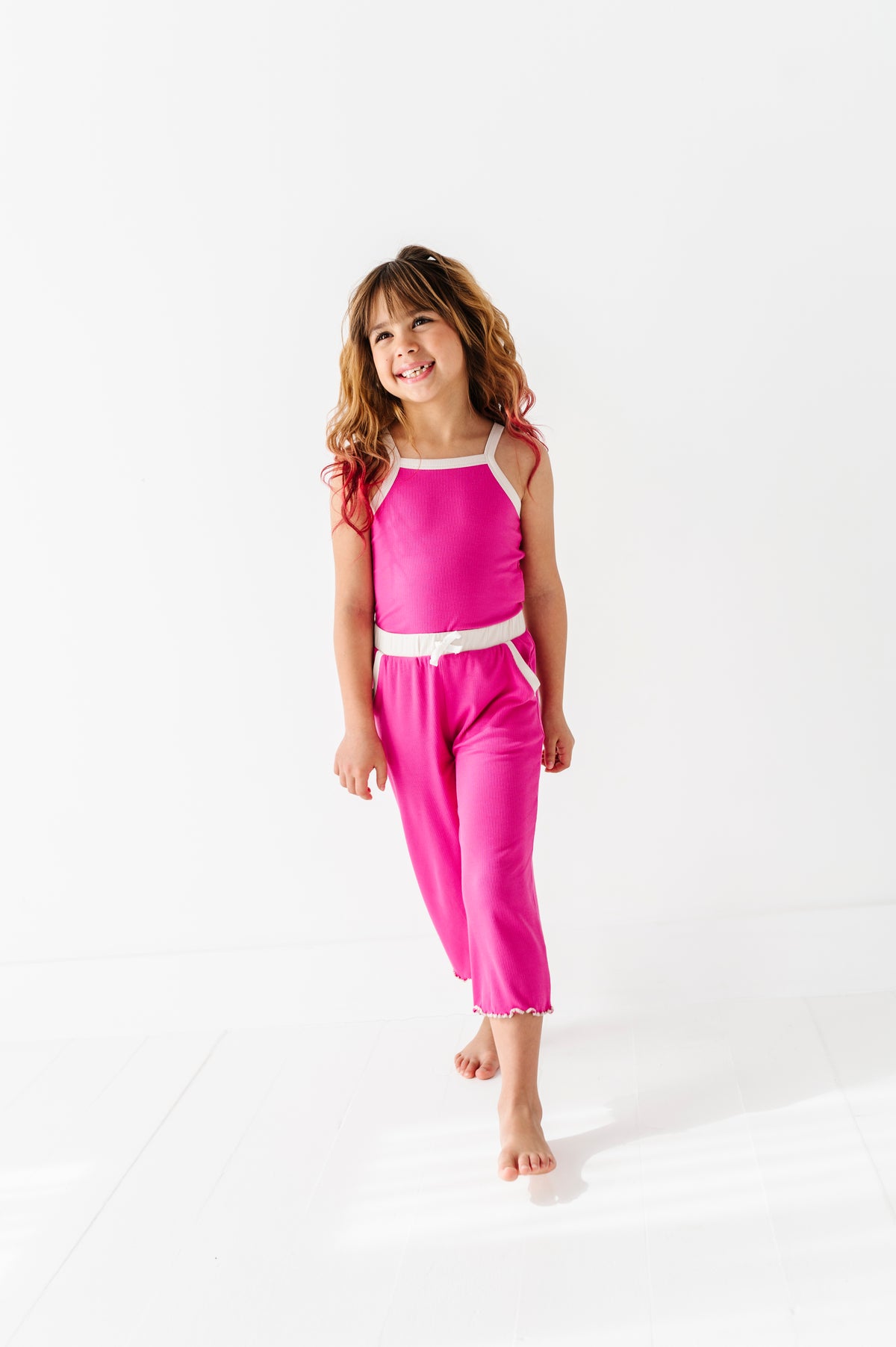 Pink Punch | Tank + Wide Leg RIB Set