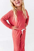 Sugarplum Bows | Ribbed 2-Piece Set