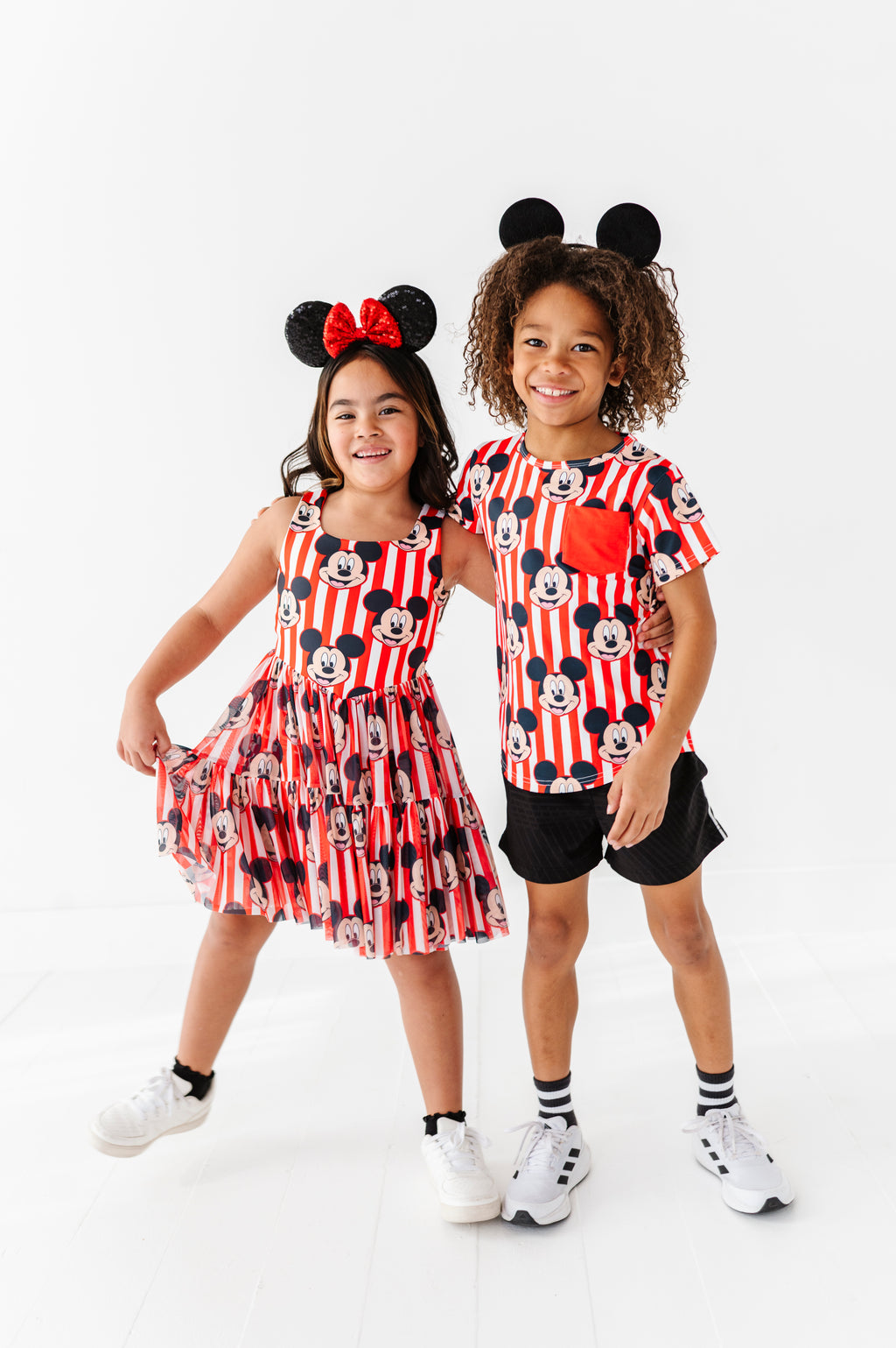MICKEY Stripe (KIDS) | Athletic TEE