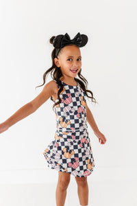 Checkered Minnie Pumpkins | KIDS Activewear SET