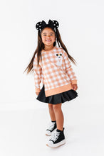 Load image into Gallery viewer, Pretzel Ghostie (PLAID) | SIDE SPLIT SWEATSHIRT