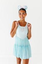 Elsa (ADULT) | Icy Blue Mesh DRESS