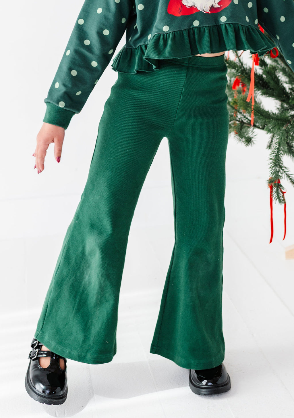 Spruce | Rib Wide Leg Pants