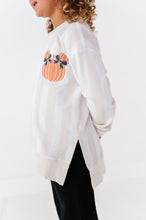 Load image into Gallery viewer, Piggy Pumpkin (STRIPE) | SIDE SPLIT SWEATSHIRT
