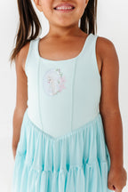 Elsa (KIDS) | Icy Blue Mesh DRESS