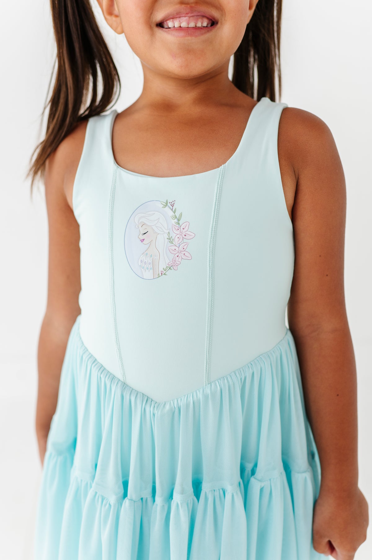 Elsa (KIDS) | Icy Blue Mesh DRESS