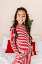 Load image into Gallery viewer, Red Stripes | GIRLS WIDE-LEG SET