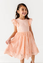 Petal Peach | LACE DRESS