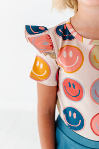 SMILEY | RUFFLE POCKET TEE