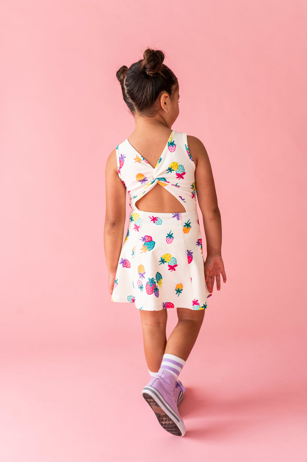 Sugar Berry | Twisty Back Active Dress (with shorts!)