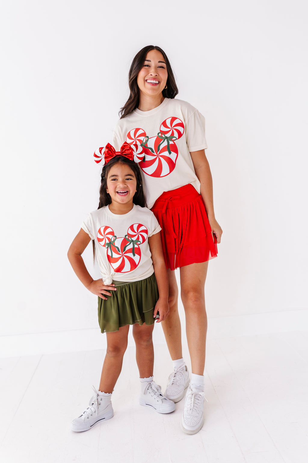 Red Peppermint Mouse | ADULT Cream *BOTH CROP + FULL LENGTH HERE!*