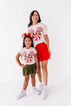 Red Peppermint Mouse | ADULT Cream *BOTH CROP + FULL LENGTH HERE!*