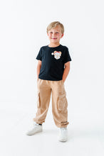 Load image into Gallery viewer, Monochrome Santa Mickey | KIDS BLACK TEE
