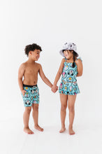 Load image into Gallery viewer, Retro Character Circles | 2-PIECE Skirted Swim